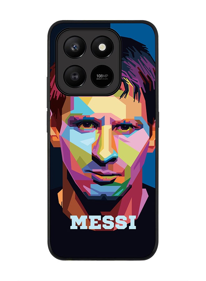 Stylizedd For Honor X7d 4G / X7d 5G / 400 Smart Case,Slim fit Camera Protection, Shockproof Thin Phone cover  - Poly Messi - Image 1